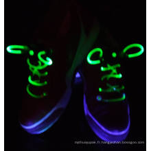 Chaussures LED clignotantes en dentelle avec boutons ronds